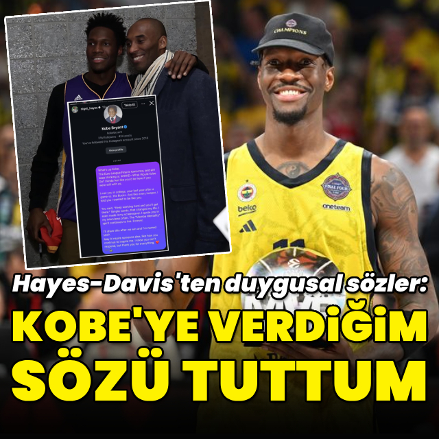 "Kobe Bryant'a verdiğim sözü tuttum"