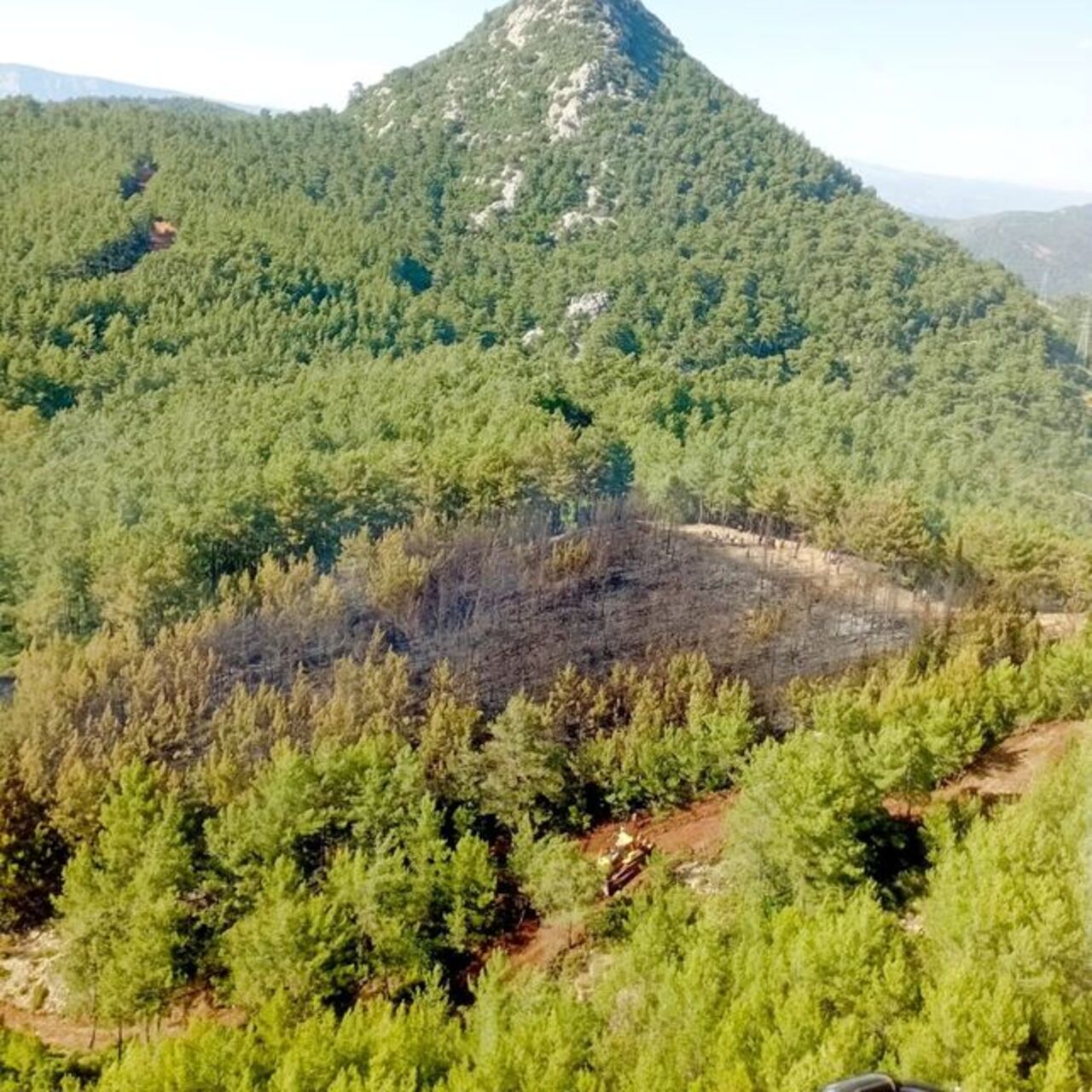 Marmaris'teki orman yangını kontrol altında