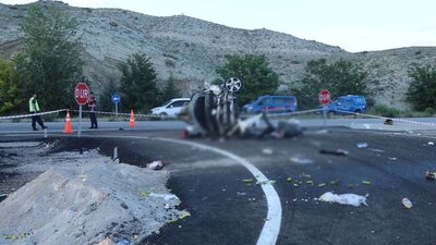 Otomobil takla attı: 1 ölü, 3 yaralı