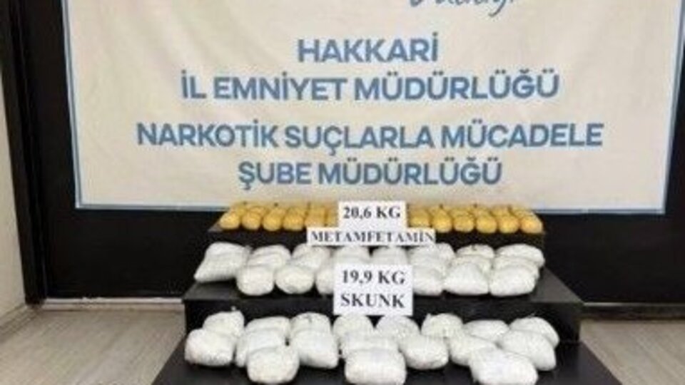 Hakkari'de 51 kilogram uyuşturucu ele geçirildi: 6 tutuklama