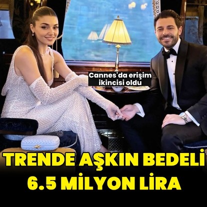Trende aşkın bedeli 6.5 milyon lira