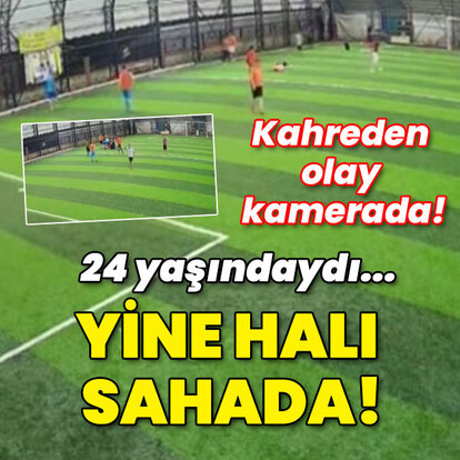 Kahreden olay kamerada! Yine genç yaşta! Yine halı saha!