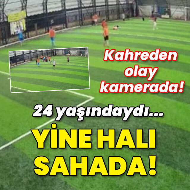Kahreden olay kamerada! Yine genç yaşta! Yine halı saha!