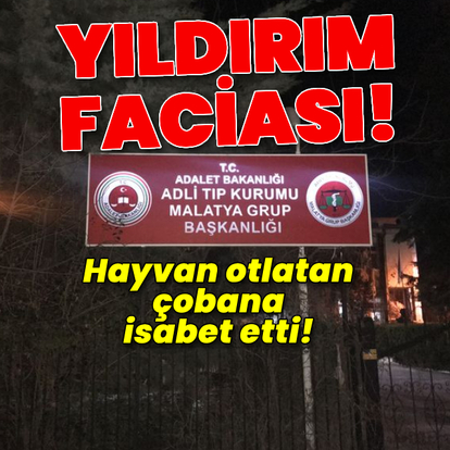 Yıldırım faciası! Çobana isabet etti!