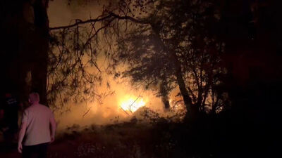 Isınmak isterken ormanı yaktı!