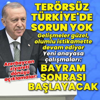 Cumhurbaşkanı Erdoğan: Süreci zehirlemek isteyenlere karşı dikkatliyiz