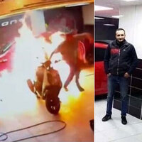 Oto yıkamacı alevlerin arasında kaldı! Kahreden haber!