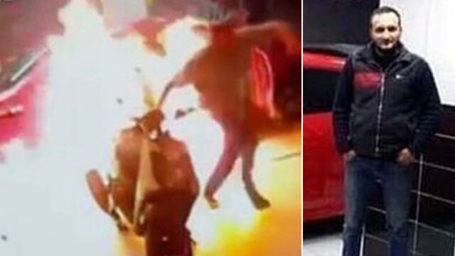 Oto yıkamacı alevlerin arasında kaldı! Kahreden haber!