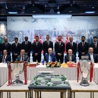 Cumhurbaşkanı Erdoğan Galatasaray'ı kabul etti
