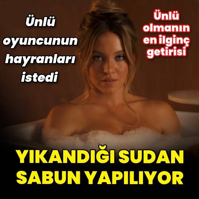 Yıkandığı sudan sabun yapılıyor