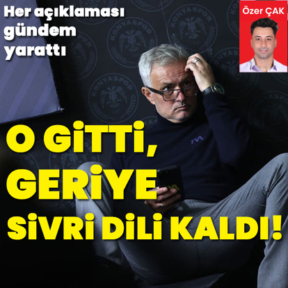 Mourinho gitti, sivri dili kaldı!
