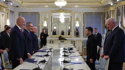 Bakan Fidan Zelenskiy ile bir arada