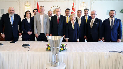 Cumhurbaşkanı Erdoğan F.Bahçe'yi kabul etti