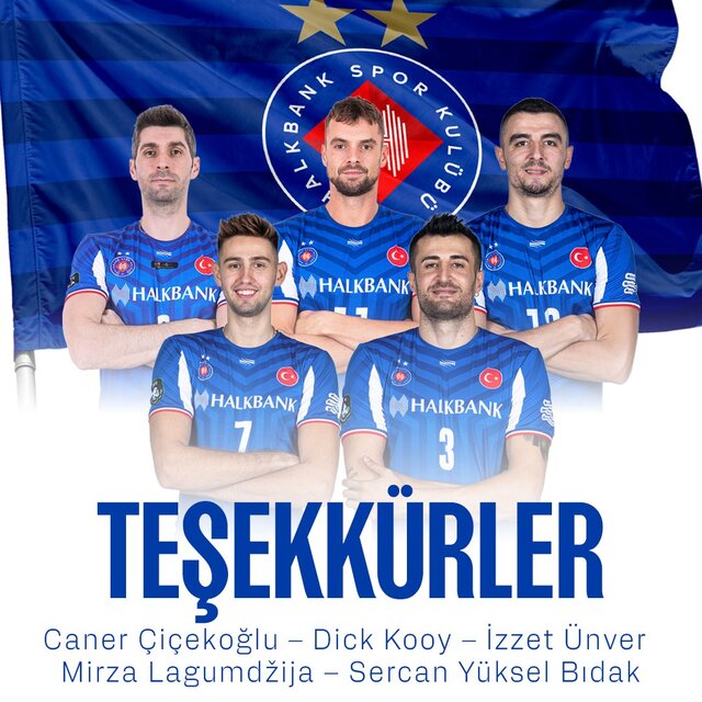 Halkbank Erkek Voleybol Takımı'nda 5 ayrılık!