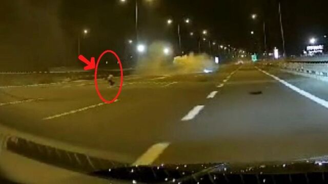 Otoyolda inanılmaz kaza