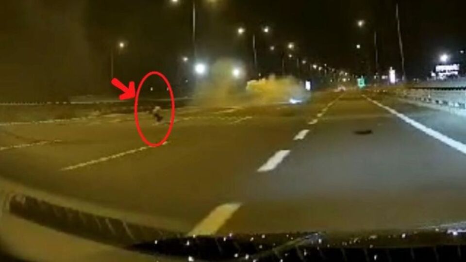 Otoyolda inanılmaz kaza