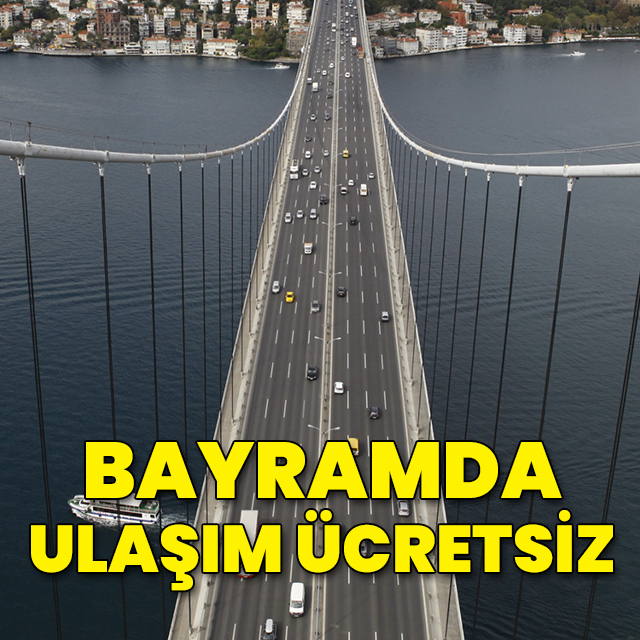 Bayramda ulaşım ücretsiz