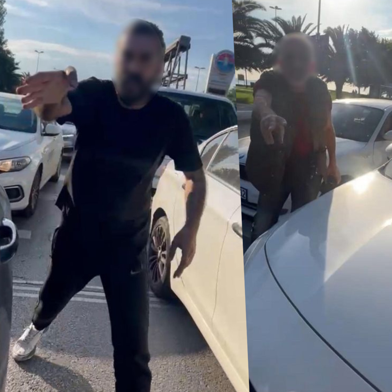 Saldırgan Şoför, Kadın Sürücüye Yöneldi: Trafikte Dehşet Anları!