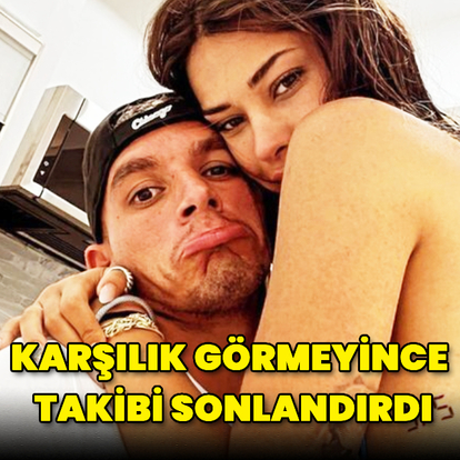 Karşılık görmeyince takip bitti