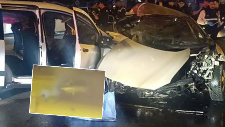 2'si çocuk, 5 kişi öldü! Katliam gibi kaza kamerada!