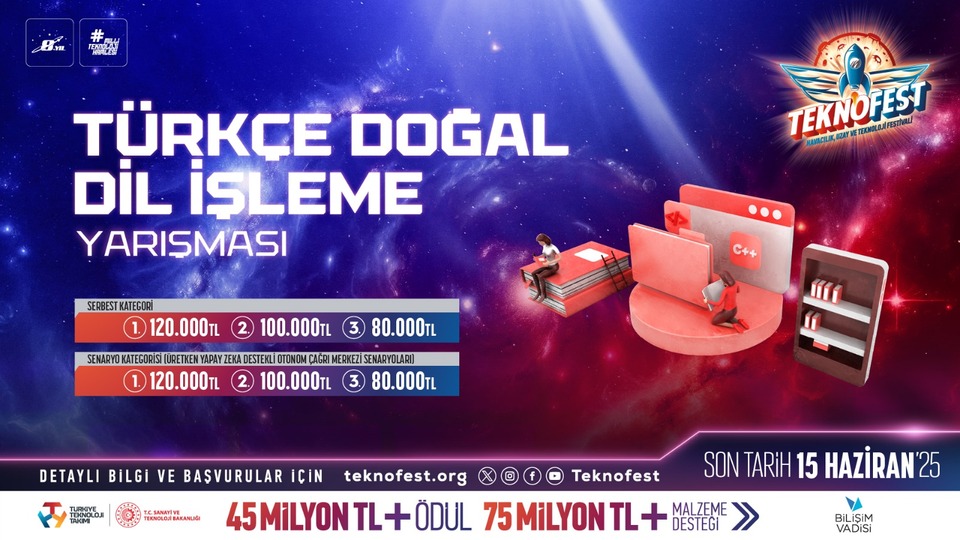 Türkçe doğal dil işleme yarışması başvuruları sürüyor