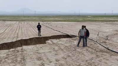 Bu kez obruk değil! Yağış sonrası korkutan görüntü!