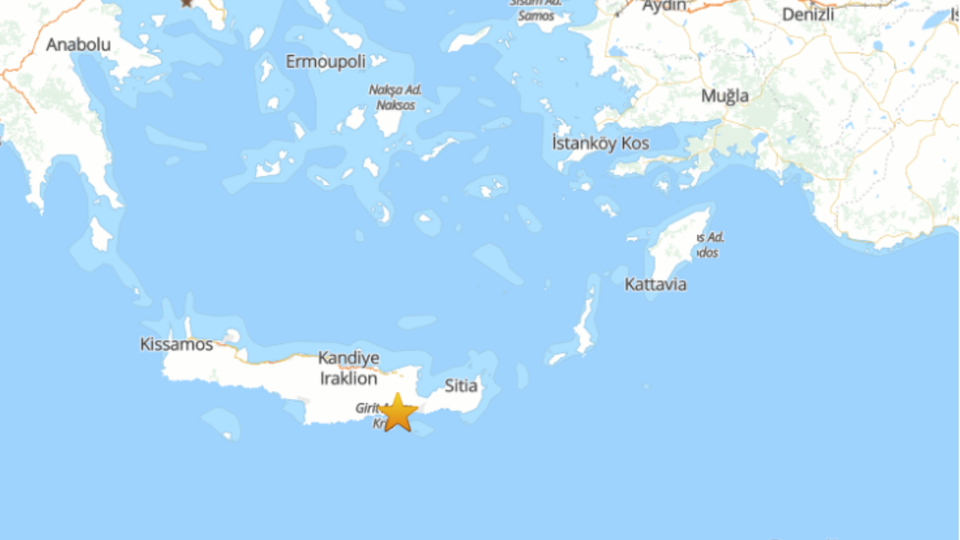 Ege'de 5 büyüklüğünde deprem