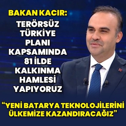 Bakan Kacır Bloomberg HT-Habertürk ortak yayına katıldı