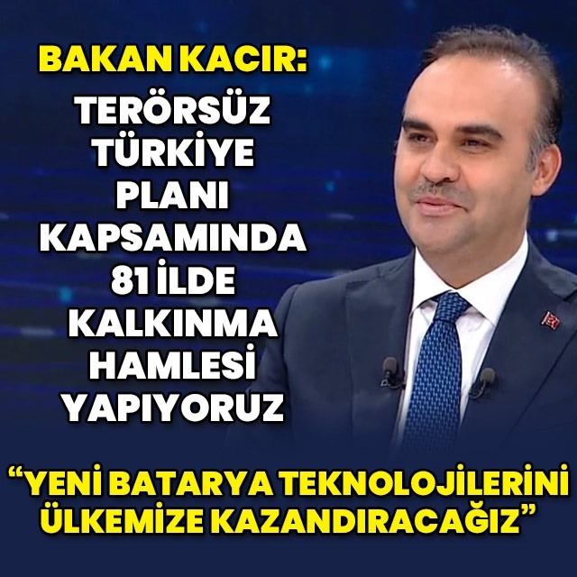 Bakan Kacır Bloomberg HT-Habertürk ortak yayına katıldı