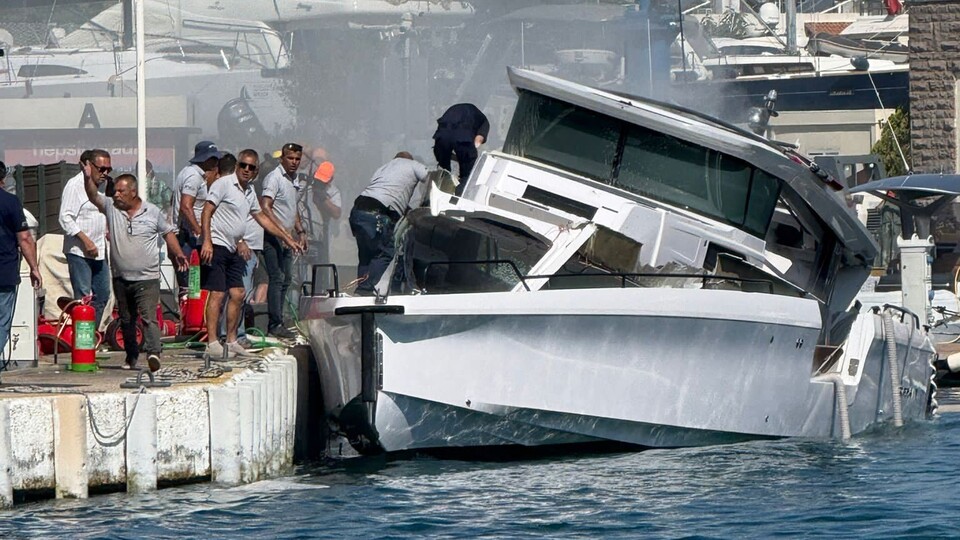 Teknede patlama! Yaralılar var!