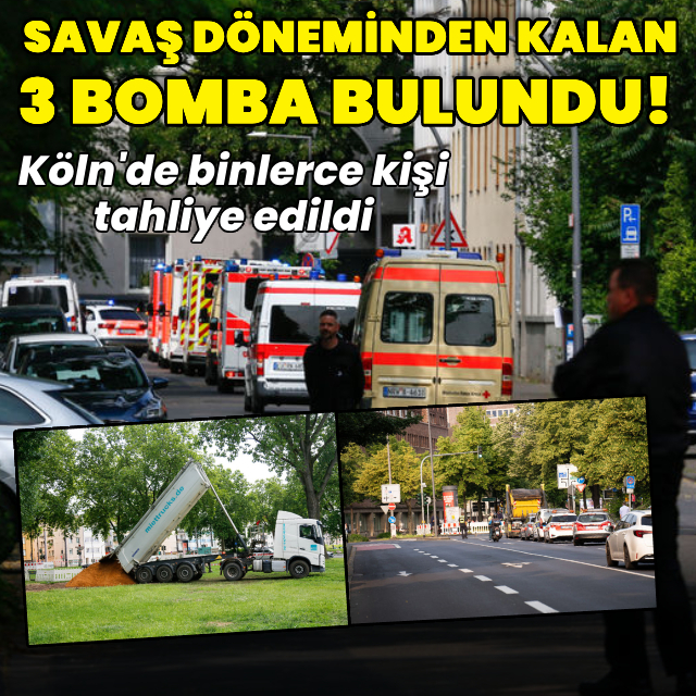 2. Dünya Savaşı'ndan bomba bulundu, binlerce kişi tahliye edildi!