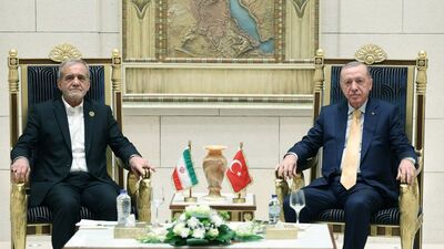 Cumhurbaşkanı Erdoğan, Pezeşkiyan'la görüştü