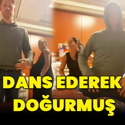 Dans ederek doğurmuş