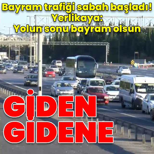 Bayram trafiği! Yoğunluk oluştu