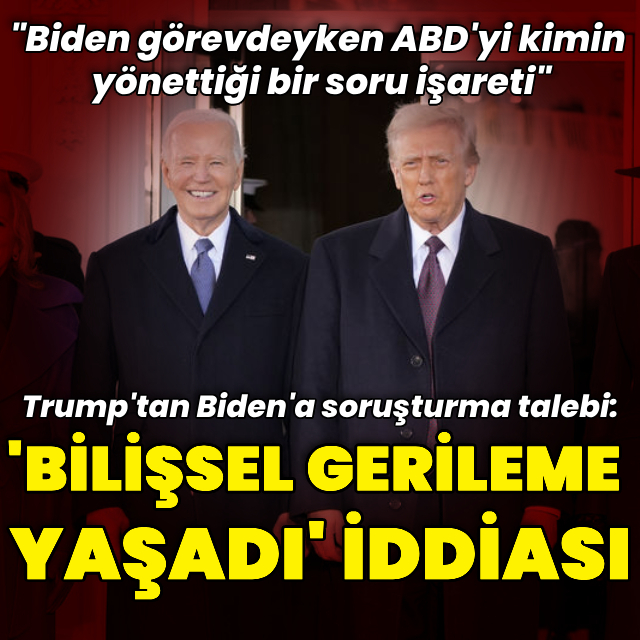 Trump'tan Biden'a soruşturma talebi