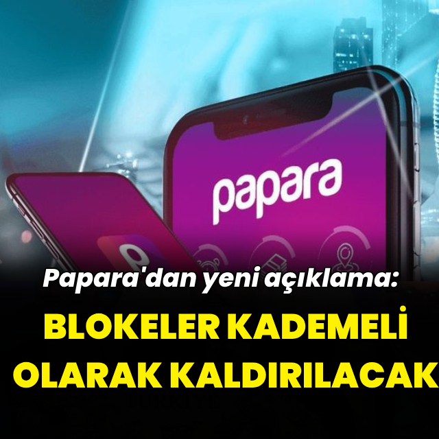 "Blokeler kademeli olarak kaldırılacak"