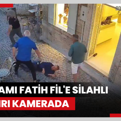İş adamı Fatih Fil'e silahlı saldırı kamerada