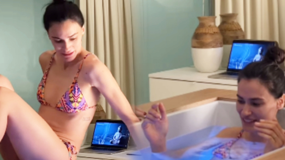 3 dakika 30 saniye boyunca soğuk su