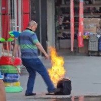 Yanan tüpe tekmeli müdahale! – Güncel haberler