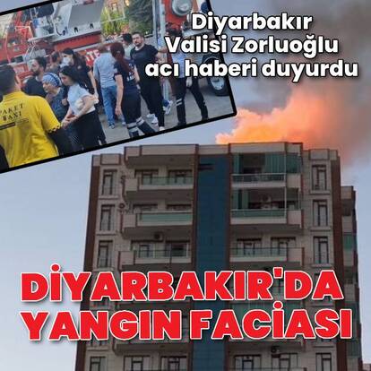 Diyarbakır'da yangın faciası! 4 ölü