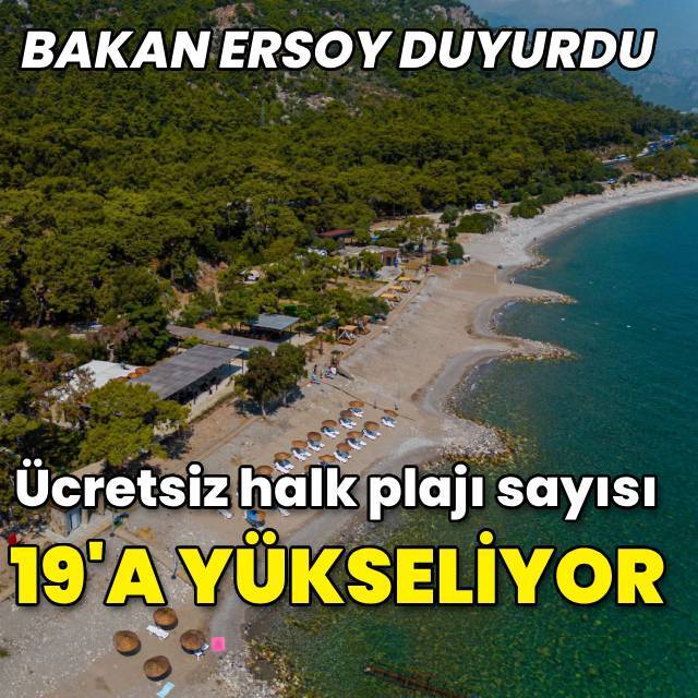 Ücretsiz halk plajı sayısı 19'a yükseliyor