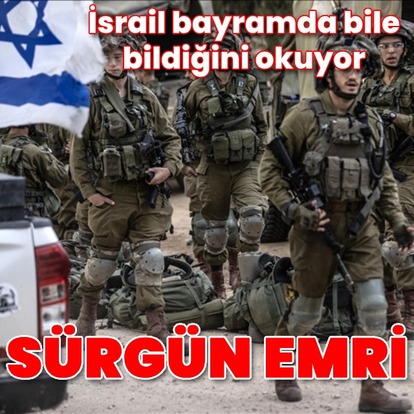 İsrail bayramda bile geri durmuyor