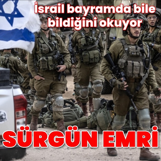 İsrail bayramda bile geri durmuyor