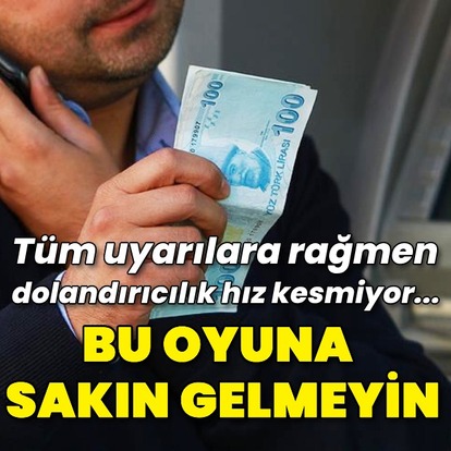 Telefonda 3 kişiyi 1 milyon dolandırdı