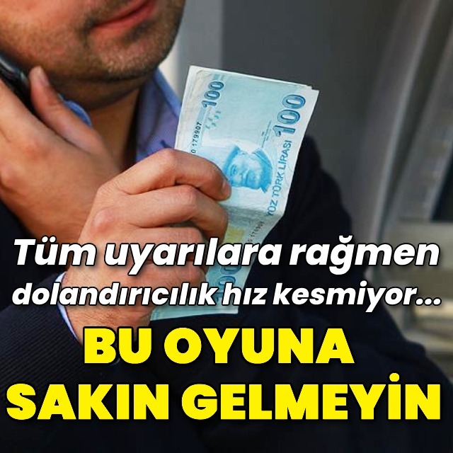 Telefonda 3 kişiyi 1 milyon dolandırdı