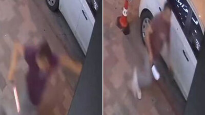 Eski çalışanını sokakta satırla kovaladı!