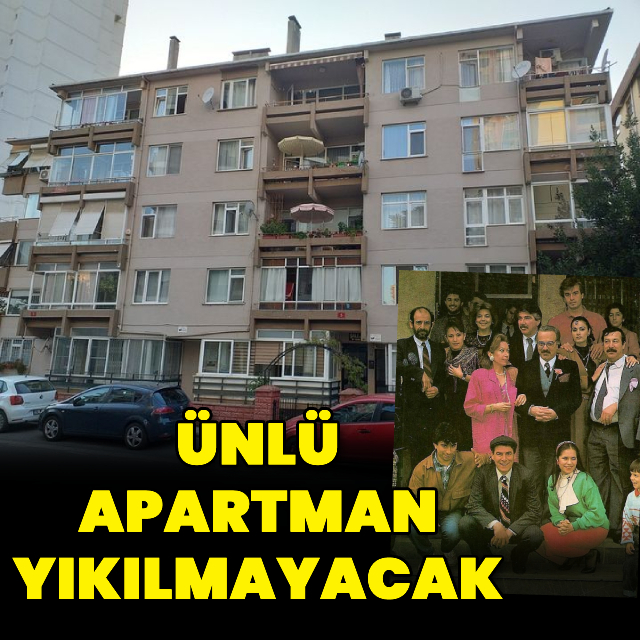 Ünlü apartman yıkılmayacak
