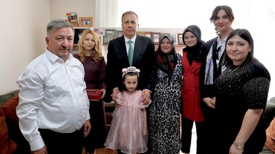 Konya'da şehit ailesine ziyaret