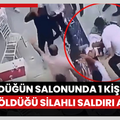 Siirt’te düğün salonunda 1 kişinin öldüğü silahlı saldırı anı kamerada