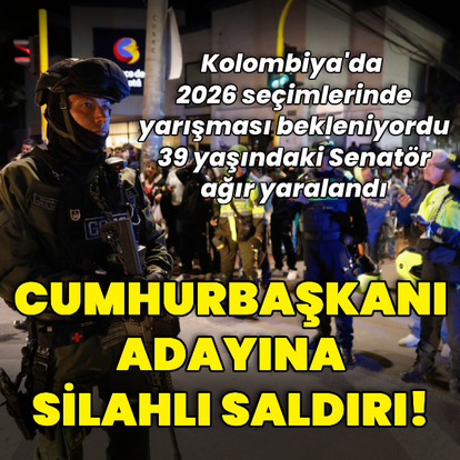 Kolombiya'da cumhurbaşkanı adayına silahlı saldırı